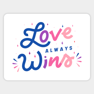 Love Always Wins Word Art Magnet